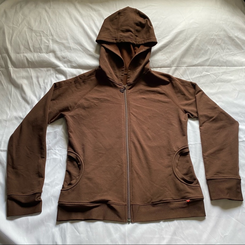 Brown Zip-up sweater